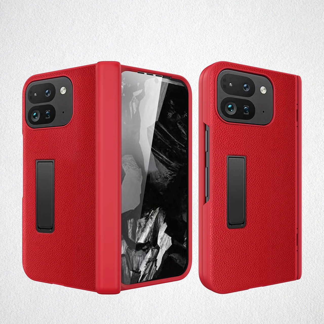 For Pixel 9 Pro Fold Leather Stand Case Business Style Shockproof Cover