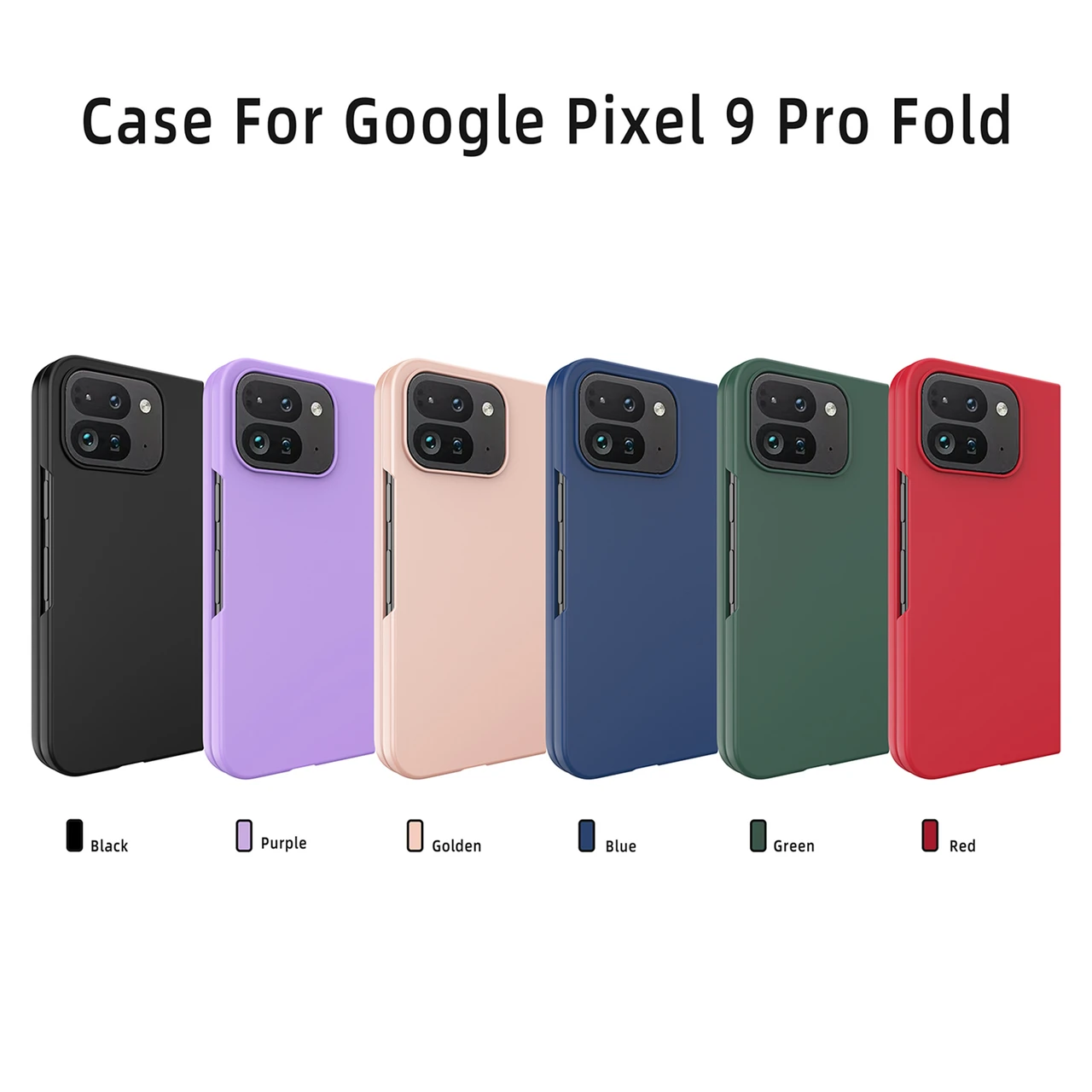 For Google Pixel 9 Pro Fold Skin Feel Oil Spray Slim PC Case