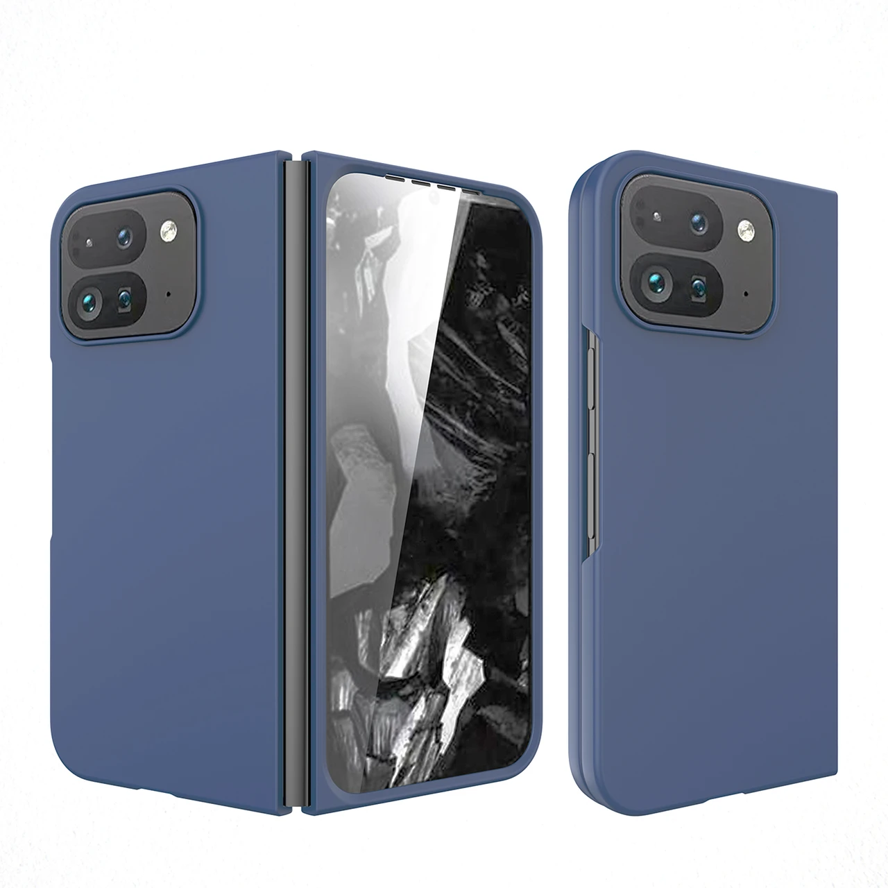 For Google Pixel 9 Pro Fold Skin Feel Oil Spray Slim PC Case