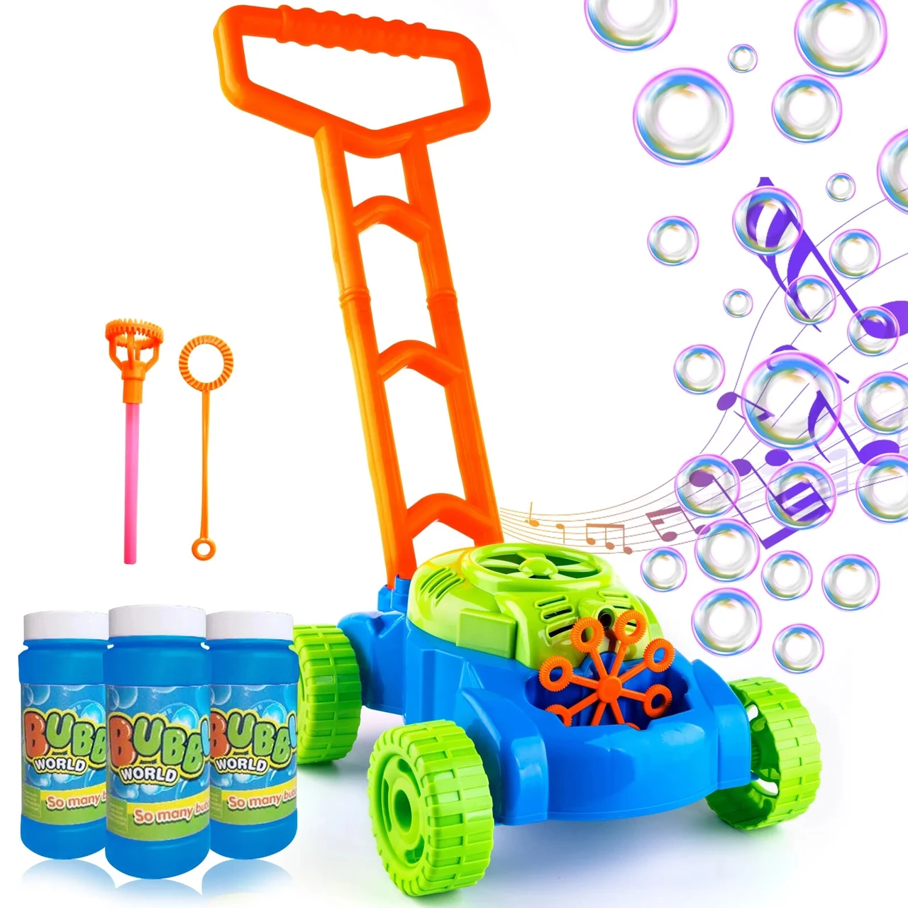 Lawn Mower Bubble Gun Bubble Machine Toys for Kids Bubble Maker Perfect Birthday and Christmas Party Gift for Boys and Girls