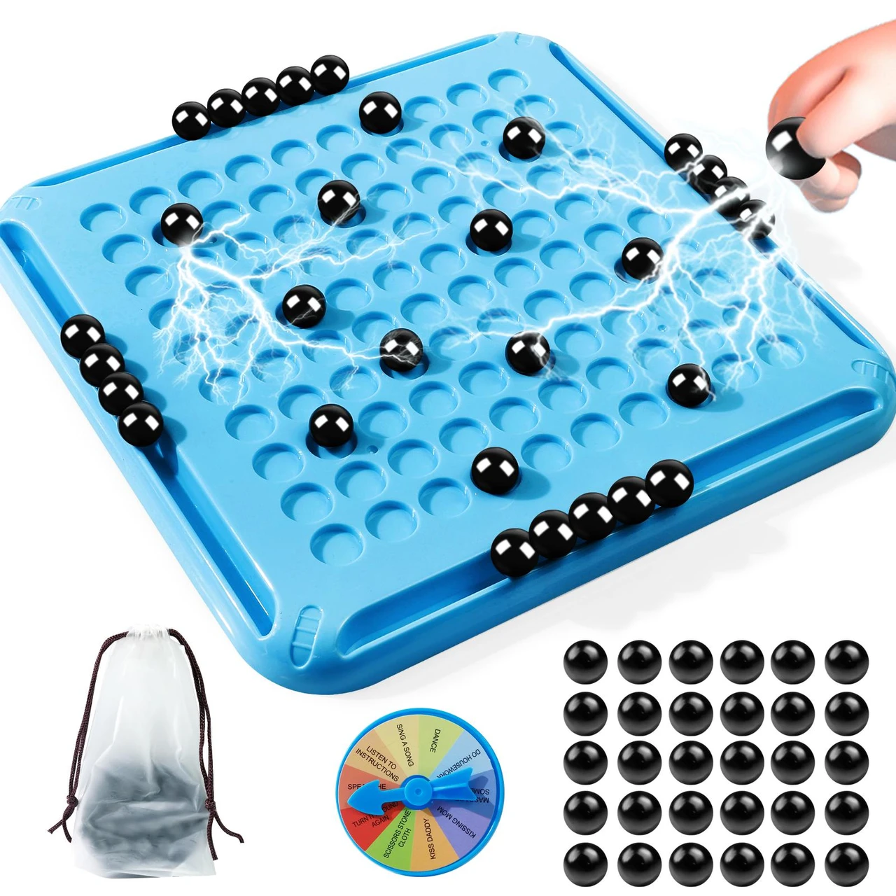 Magnetic Chess Set for Kids & Adults - Portable Chess Game with 30 Magnetic Pieces, Ideal for Family Fun, Perfect Gift for Kids Aged 6-12, Travel-Friendly Board Game