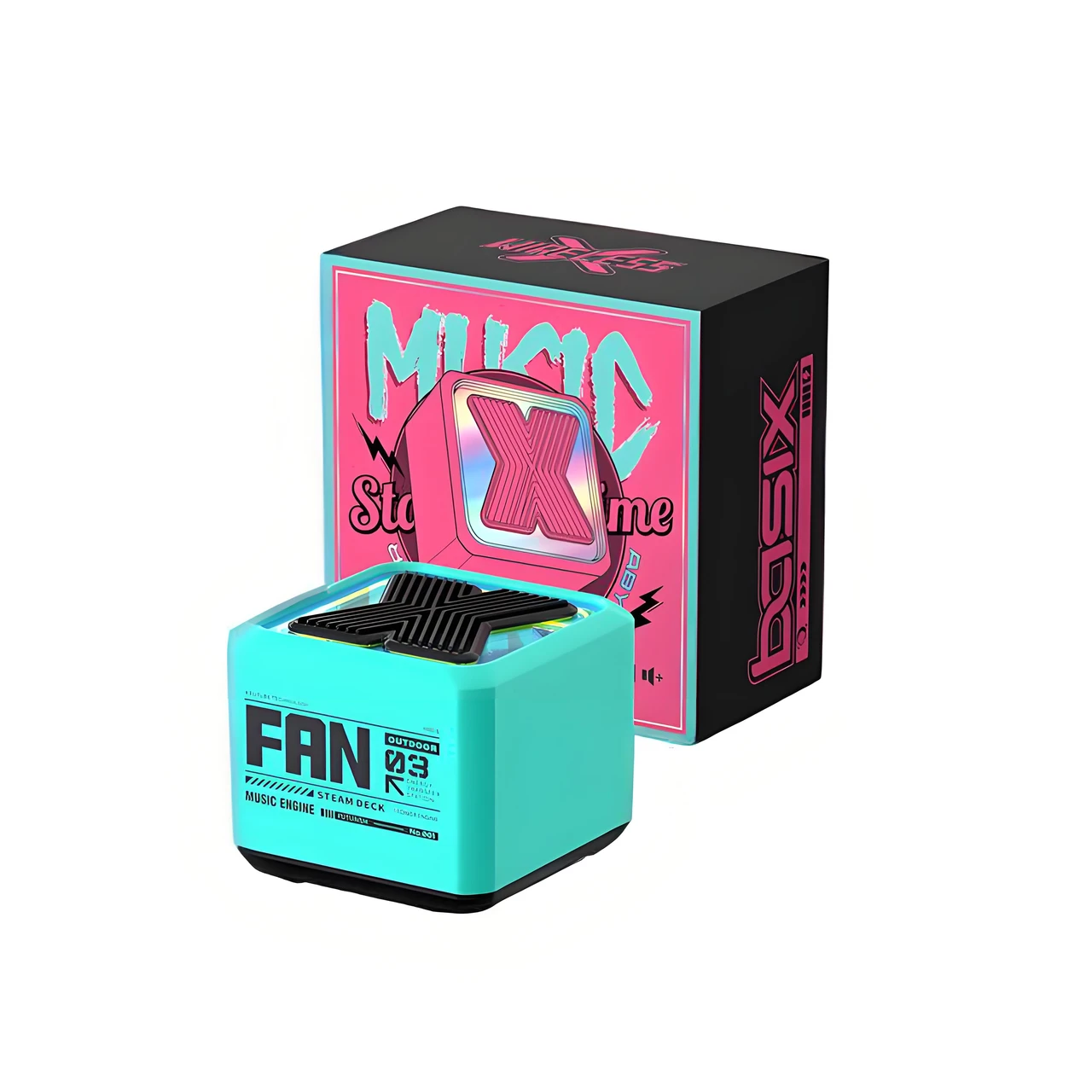 Mini Wireless Bluetooth Speaker Deep Bass Metal Sound Box RGB Light