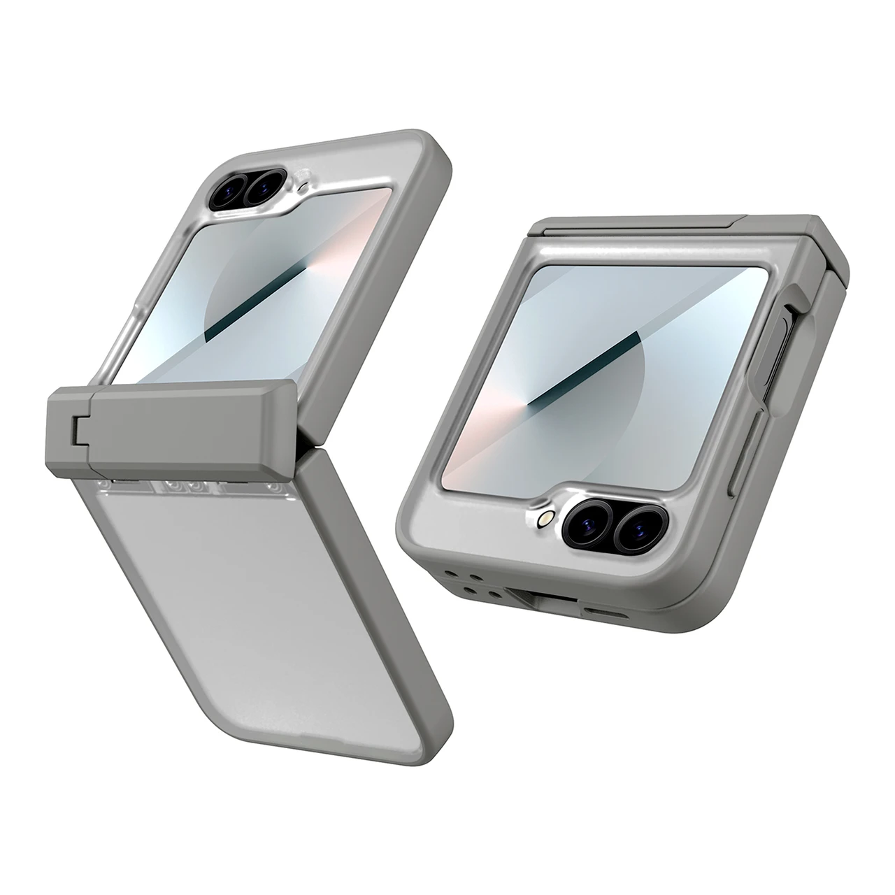 For Samsung Z Flip6 Spring Hinge Stand Injection Molded Phone Case