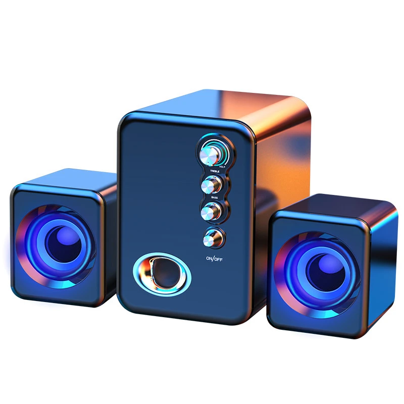 Mini Bluetooth Computer Speaker with Subwoofer for Desktop Use