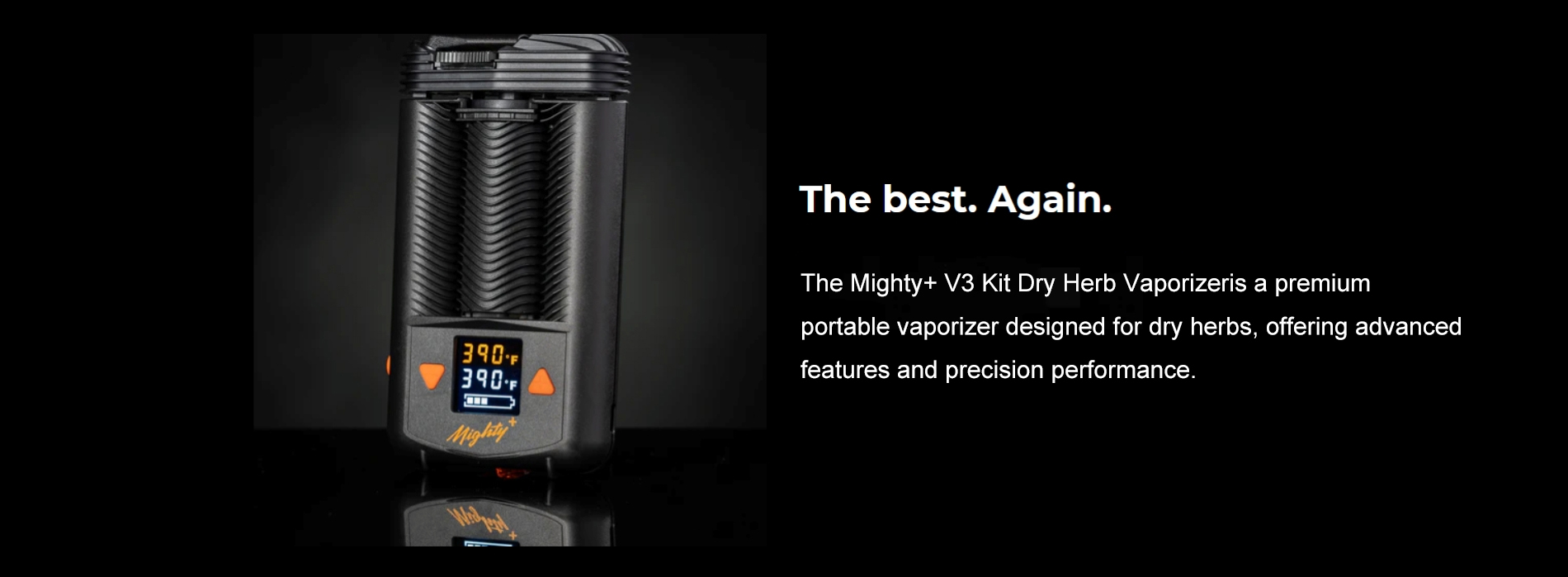 Mighty+ V3 Plus Kit Dry Herb Vaporizer for herbs Wax Vapor Vape Pen
