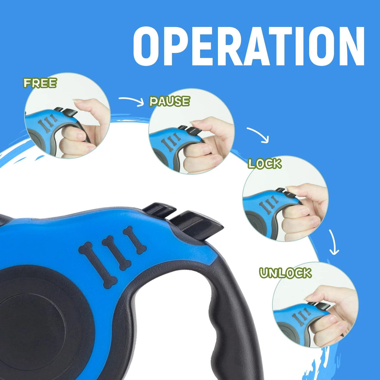Retractable dog leash