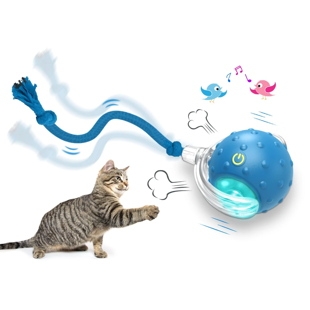 Cat interactive toy ball