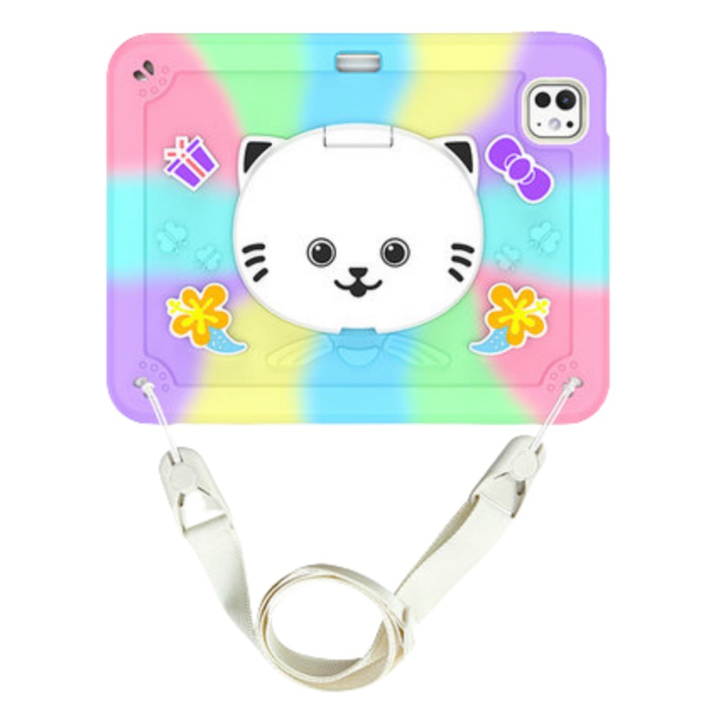 iPad Case Cute Cat Shockproof Silicone Cover For iPad Air Pro 7 8 9-Cellmalls