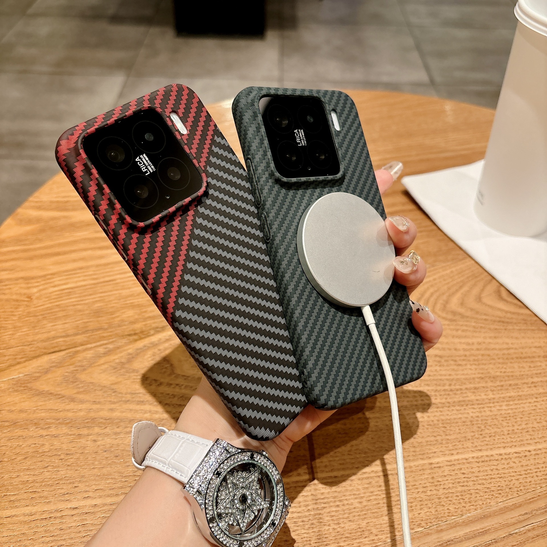 Kevlar Hard Case For Xiaomi Ultra Thin Magnetic Carbon Fiber Cover-Cellmalls