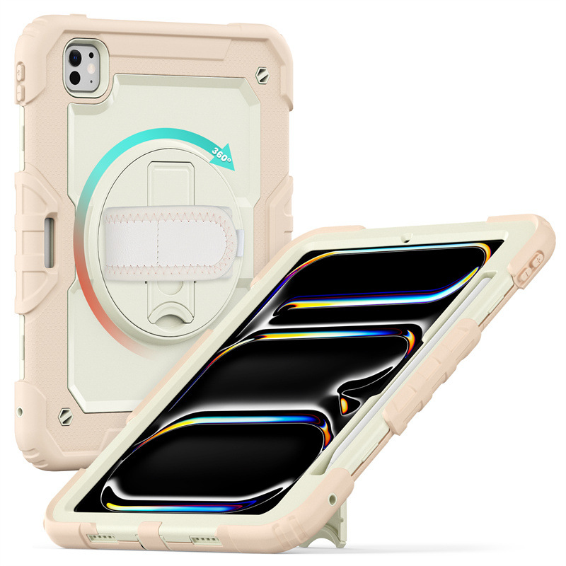 iPad Case With Strap Shockproof Silicone Cover For Multiple Models-Cellmalls