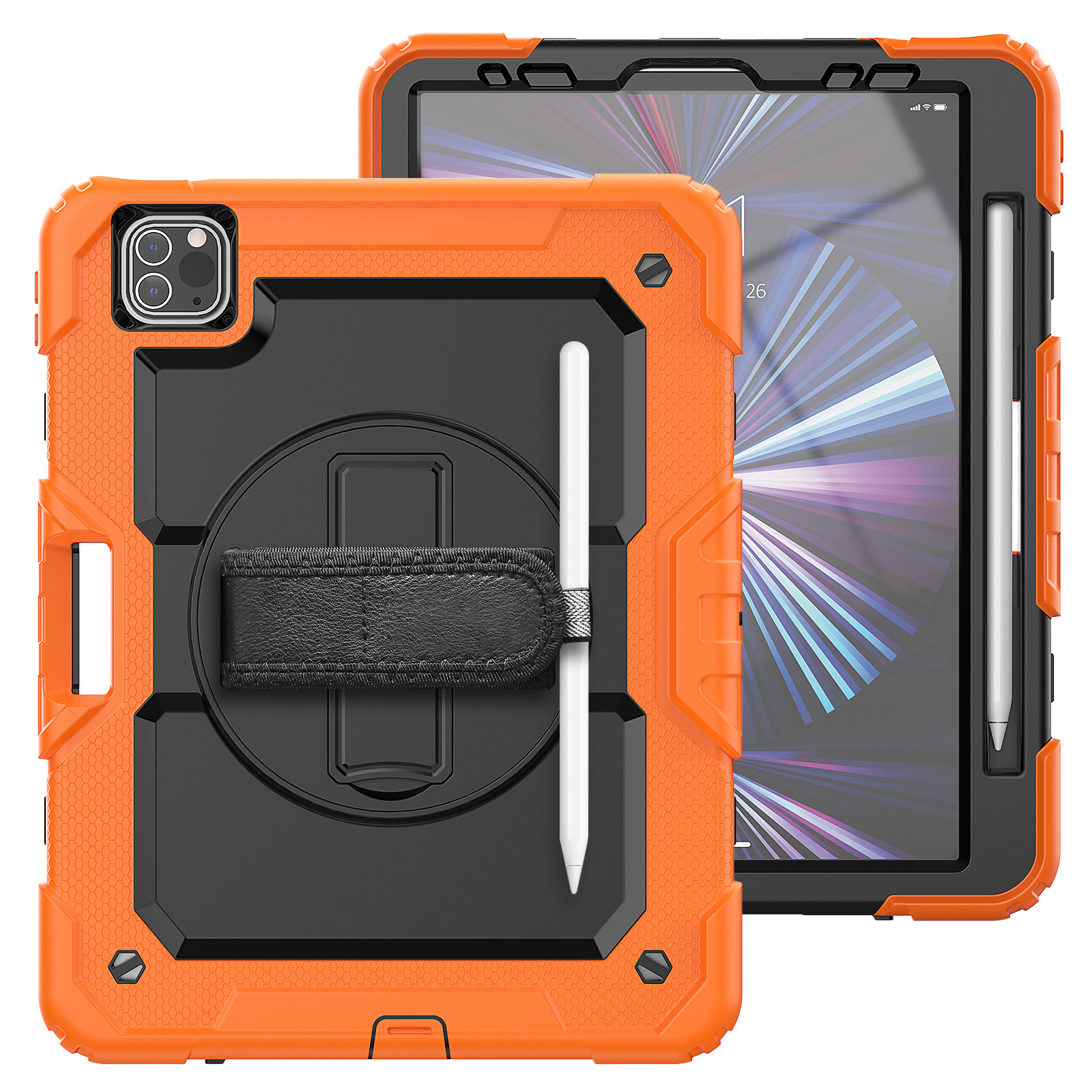 iPad Case With Strap Shockproof Silicone Cover For Multiple Models-Cellmalls