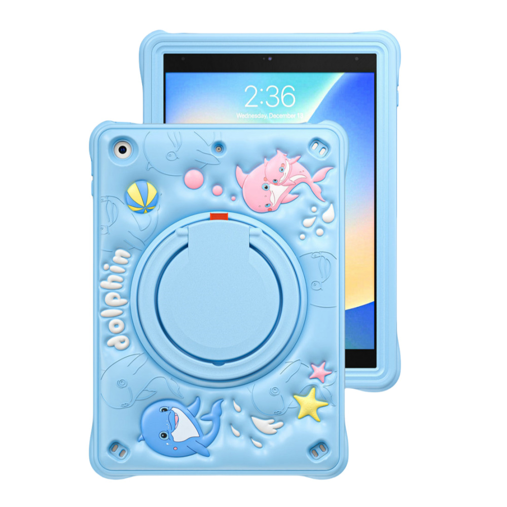 Tablet Case for iPad Shockproof Kids Stand Cute Cartoon Cover-Cellmalls