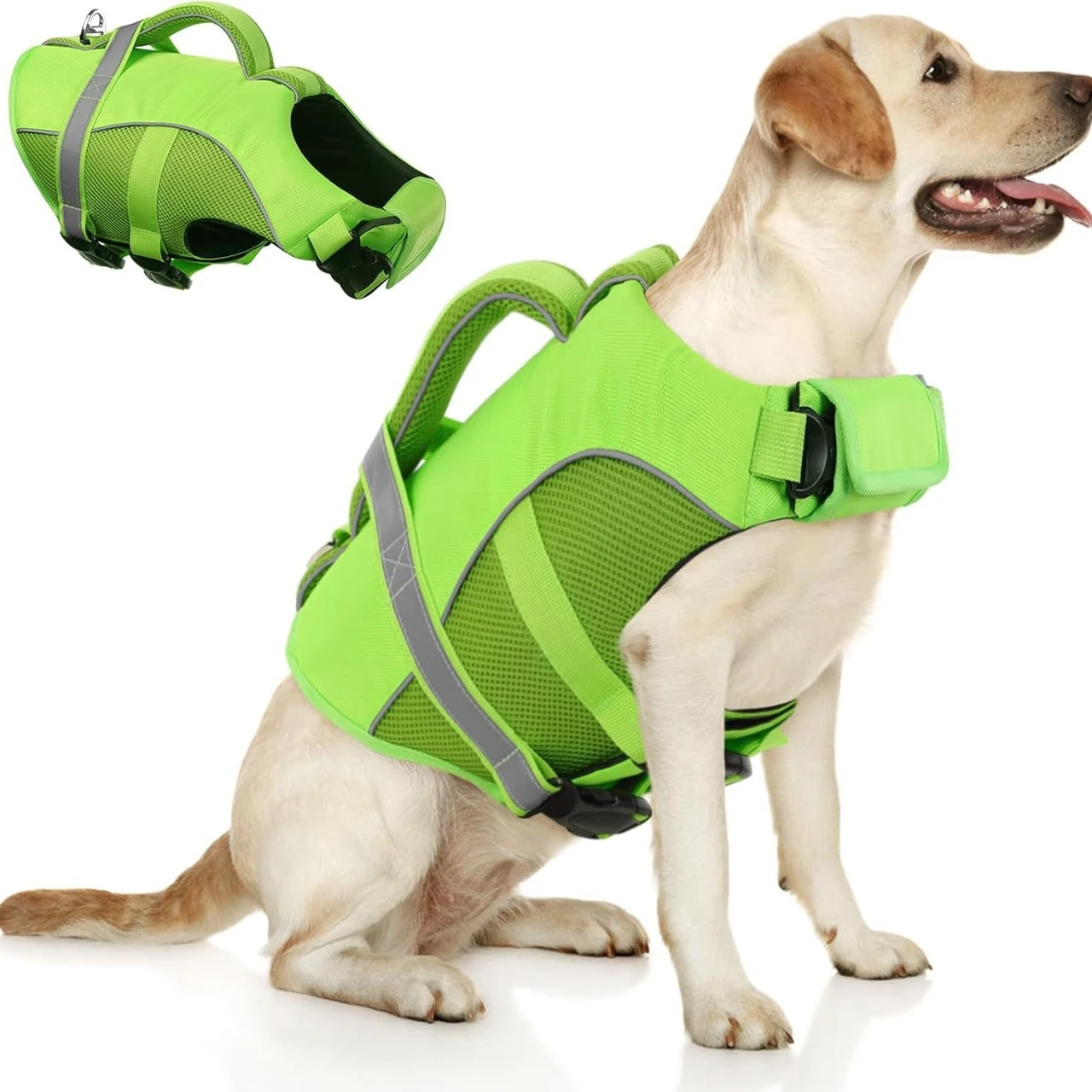 Pet swimming life jacket