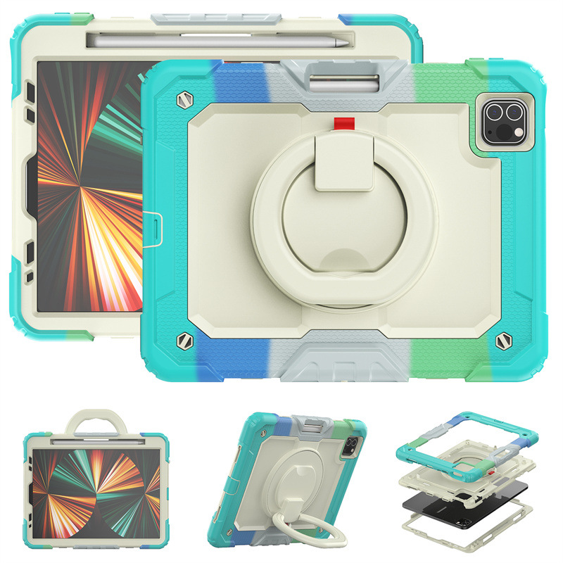 Tablet Case for iPad Silicone Shockproof Stand Protective Cover-Cellmalls