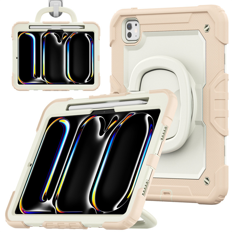 Tablet Case for iPad Silicone Shockproof Stand Protective Cover-Cellmalls