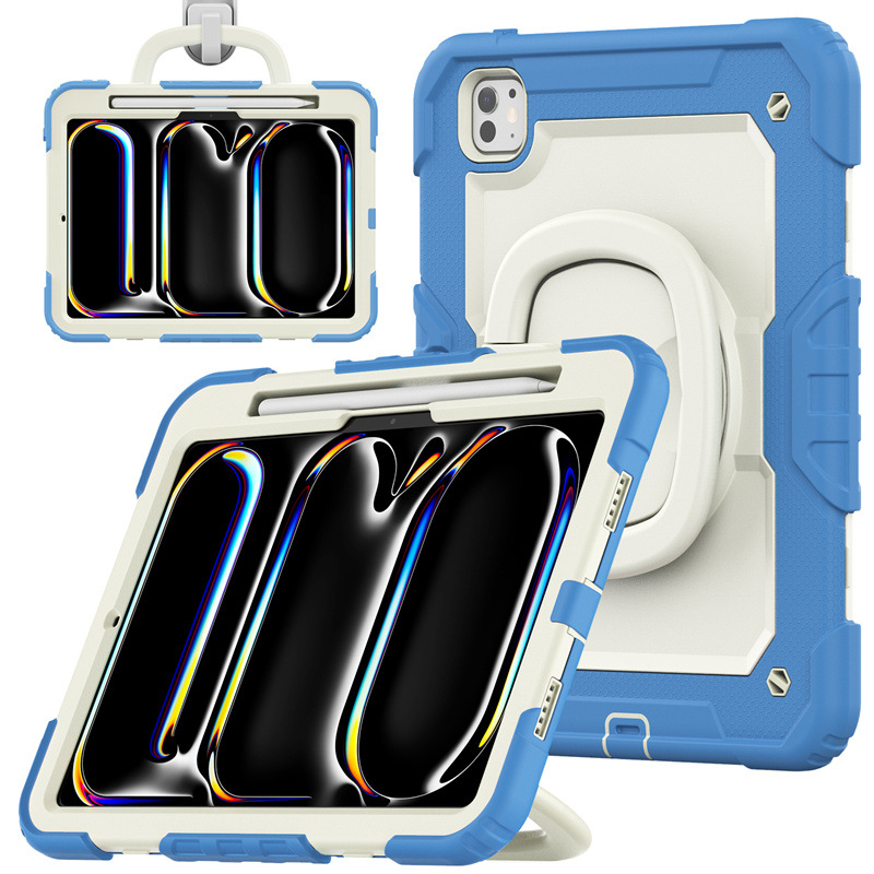 Tablet Case for iPad Silicone Shockproof Stand Protective Cover-Cellmalls