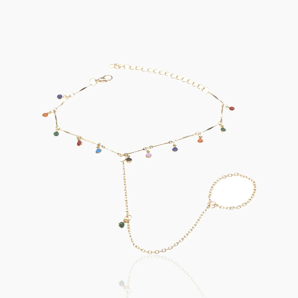 CREATIVE COLORED ANKLE CHAINS