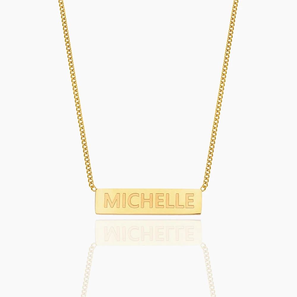 CUSTOM NAME PLATE NECKLACE