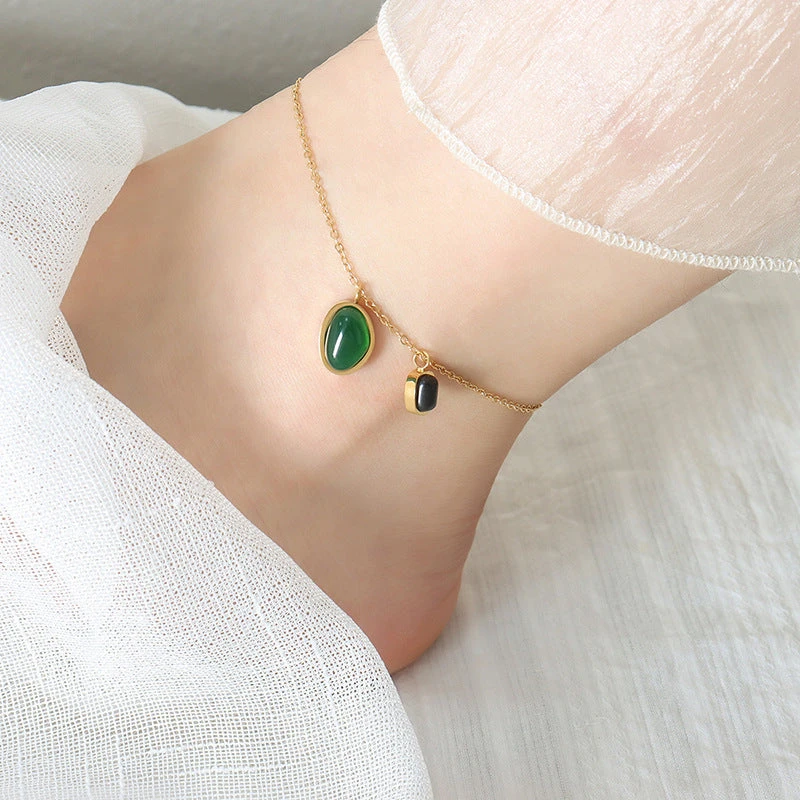 EMERALD ANKLET