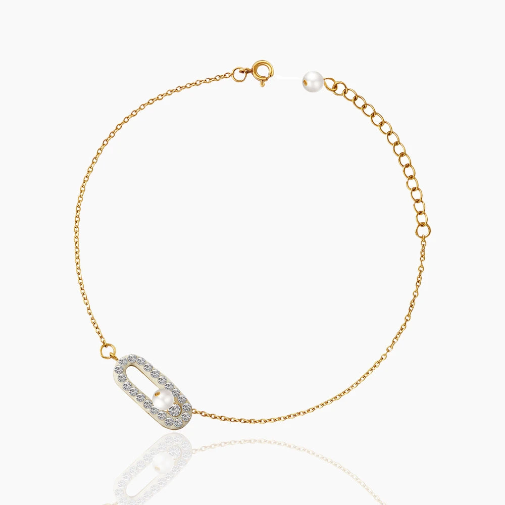 IMITATION PEARL  ANKLET