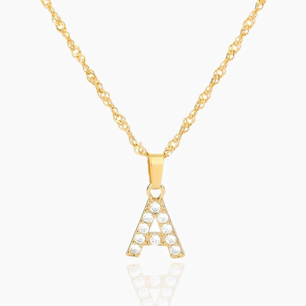 LETTERS ICED OUT NECKLACES