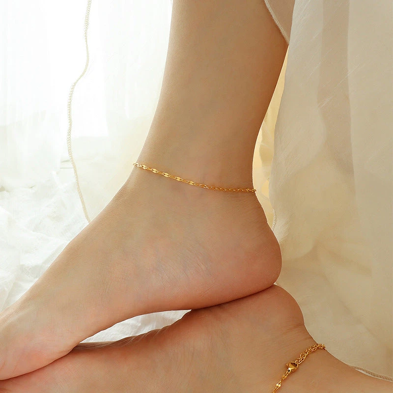 SMALL SHAPED ANKLE CHAIN
