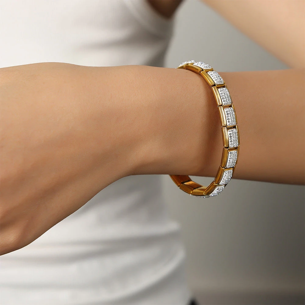 SQUARE ELASTIC ROPE BRACELET