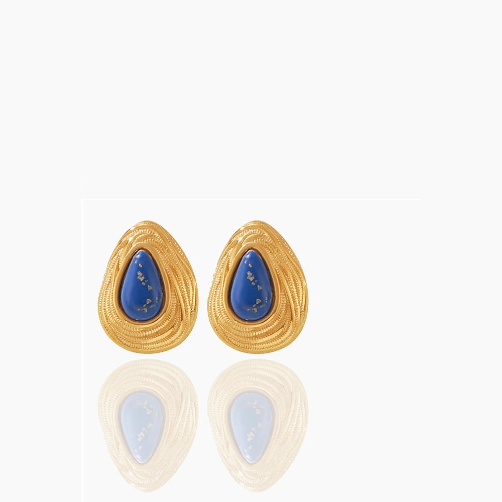 WATER DROPLET TEXTURE EARRINGS