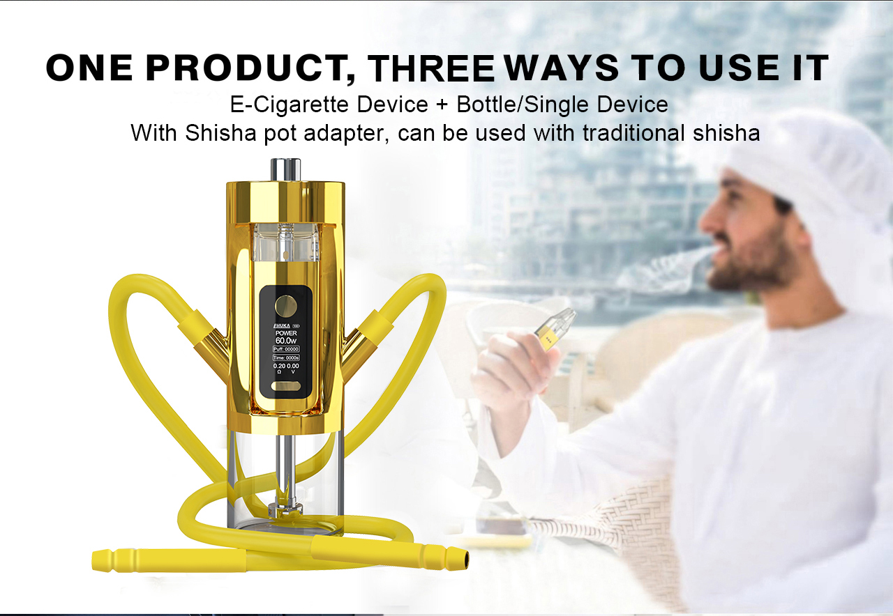 EHUKA X-GO Multi-purpose Vape Device Portable Car E Hookah Shisha Pot