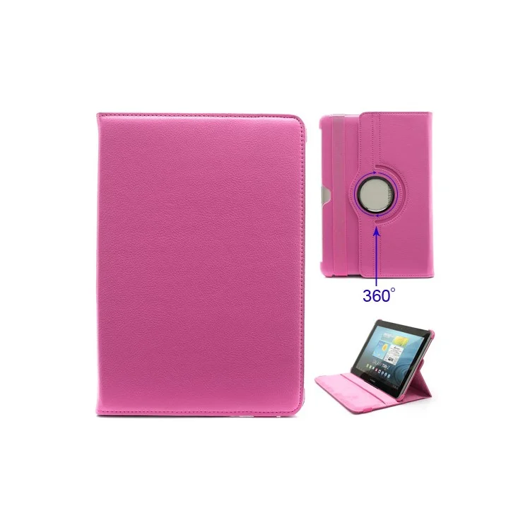 360 Degree Rotary Leather Case for Samsung Galaxy Tab 2 10.1 P5100 P5110 - White-Cellmalls