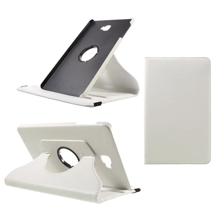 Litchi Texture Rotary Stand Leather Tablet Case for Samsung Galaxy Tab A 10.1 (2016) T580 T585 - Black-Cellmalls