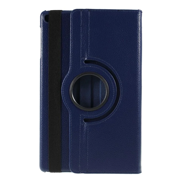 For Samsung Galaxy TAB A 10.1 (2019) SM-T510 / SM-T515 Litchi Texture Leather Tablet Cover with 360-Degree Rotation Multi-Angle Supporting - Black-Cellmalls