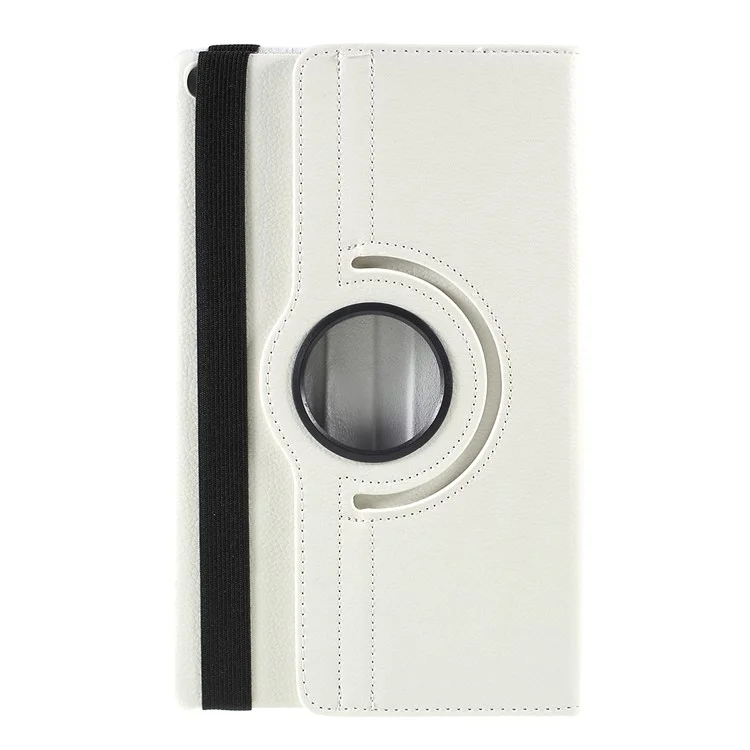 For Samsung Galaxy TAB A 10.1 (2019) SM-T510 / SM-T515 Litchi Texture Leather Tablet Cover with 360-Degree Rotation Multi-Angle Supporting - Black-Cellmalls