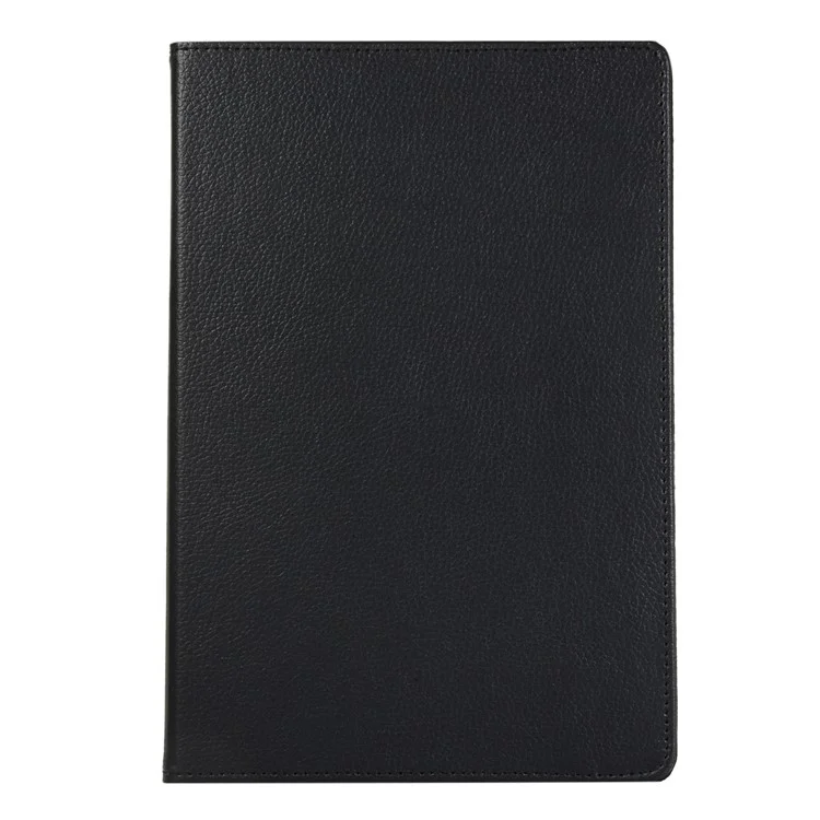 For Samsung Galaxy Tab S10 Ultra / S9 Ultra / S8 Ultra PU Leather Tablet Case 360-Degree Rotating Stand Protective Cover - Black-Cellmalls