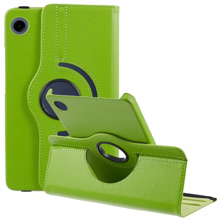 For Samsung Galaxy Tab A9 Case PU Leather Rotating Stand Tablet Cover - Baby Blue-Cellmalls