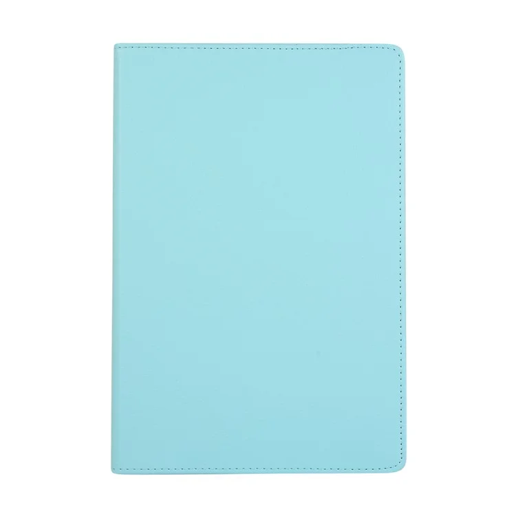 Litchi Skin Leather Shell Case with Rotating Stand for Samsung Galaxy Tab S10+ / S9+  / S8+ / S7+ / S7 FE - Black-Cellmalls