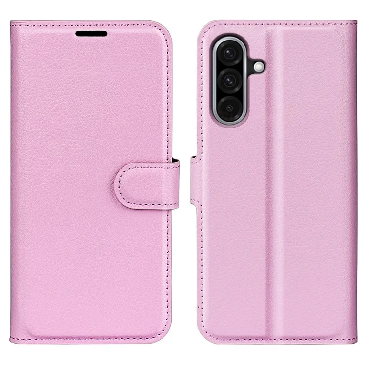 For Samsung Galaxy A36 5G / A56 5G Case Litchi Texture Shockproof Leather Wallet Phone Cover - White-Cellmalls