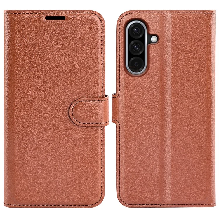 For Samsung Galaxy A36 5G / A56 5G Case Litchi Texture Shockproof Leather Wallet Phone Cover - White-Cellmalls