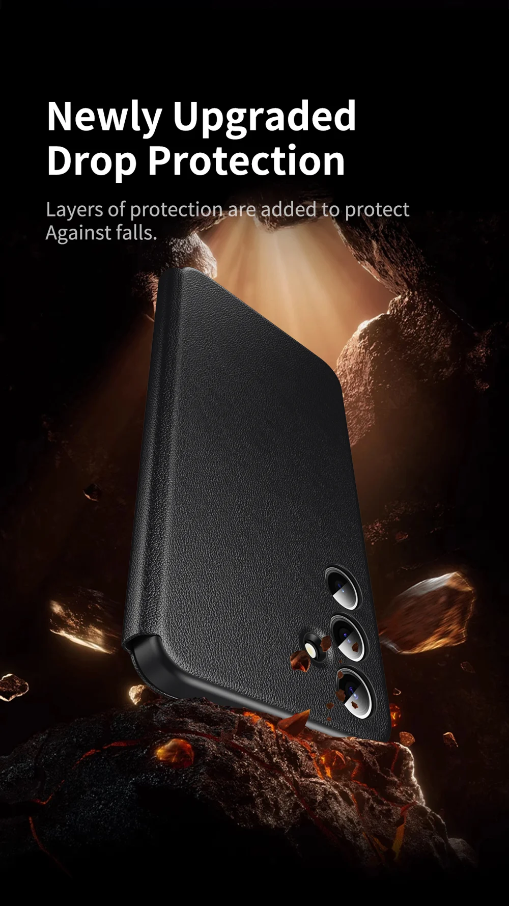 For Samsung Galaxy S24+ Leather Phone Case with View Window Card Slot - Sapphire-Cellmalls