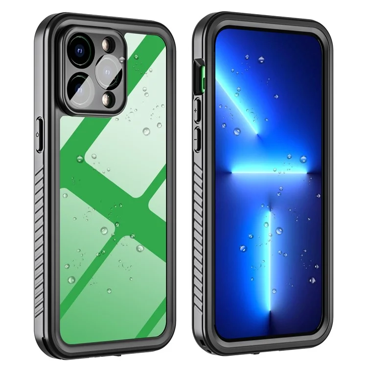 FS Series For iPhone 14 Pro Max Diving Phone Case IP68 Waterproof Dustproof Protection Clear Cover-Cellmalls