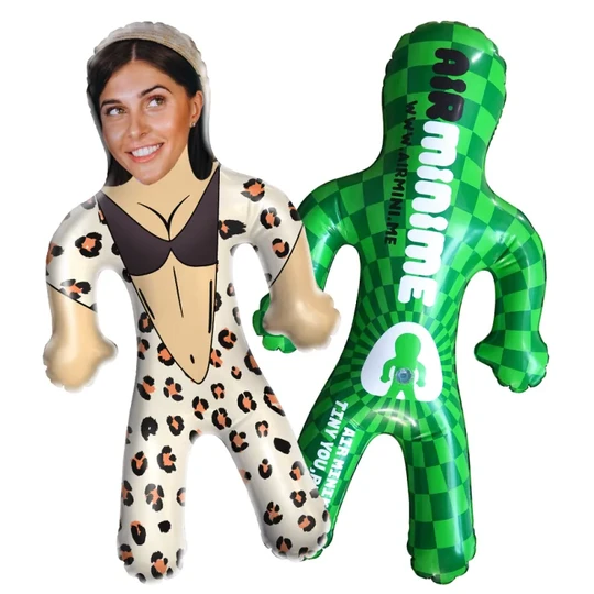 Personalized Blow Up Dolls Funny Sexy Swimsuit/Pool Inflatable Doll Balloon Custom Face Air Doll for Party Favors