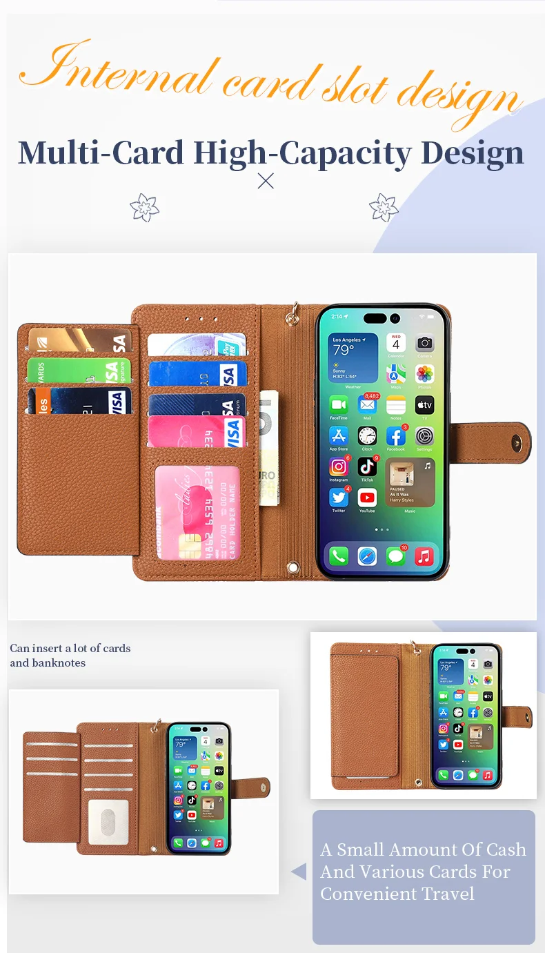 For iPhone 14 Pro Leather Case Zipper Wallet Imprinted Heart Shape Phone Cover - Grey-Cellmalls