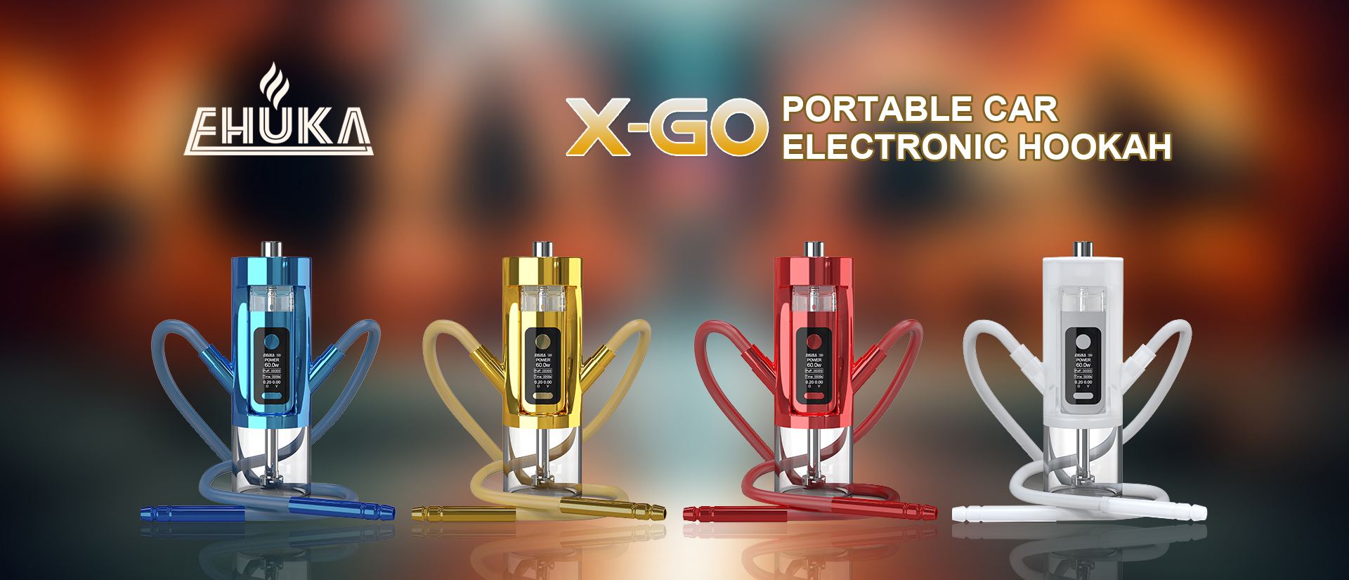 Discover Newest EHUKA X-GO multi-purpose vape device Outdoor Home Car E Hookah Shisha Pen