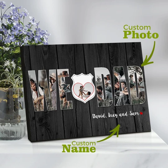 Custom Home Wall Decor Father's Day Gift For Father from My Dearest Dad Gift for Father's Day