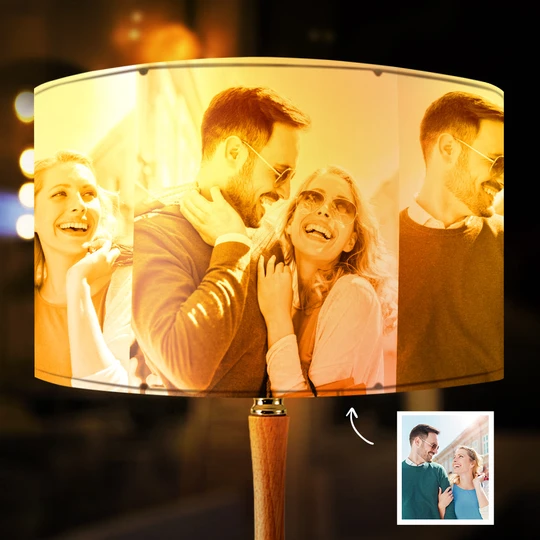 Custom Photo Drum Lampshade House Warming Gift Home Decor