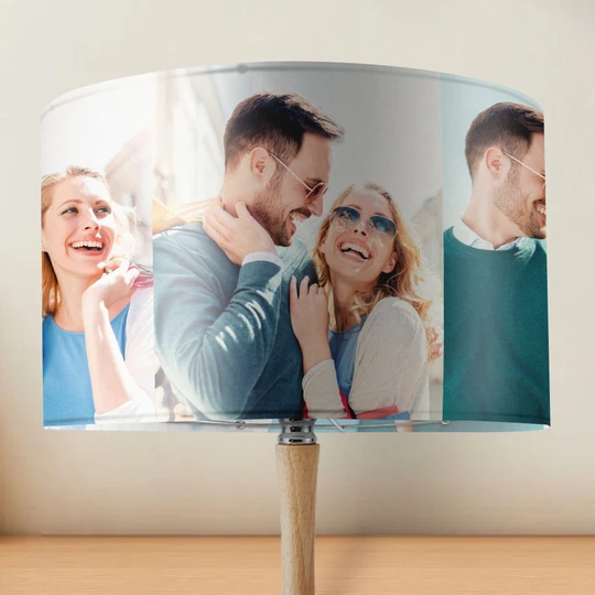 Custom Photo Drum Lampshade House Warming Gift Home Decor