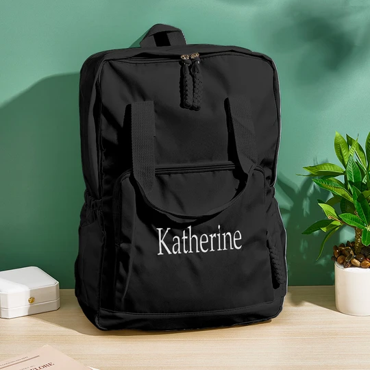 Personalized Name Embroidery Backpack Custom Backpack Travel Bags Gift for Friends