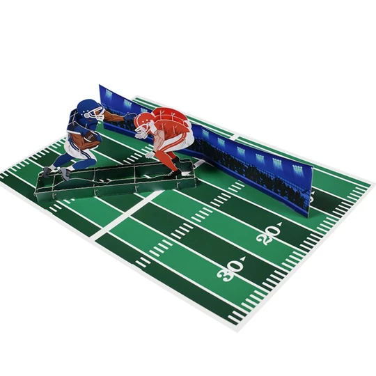 Father's Day 3D Pop Up Card Football Greeting Card for Dad