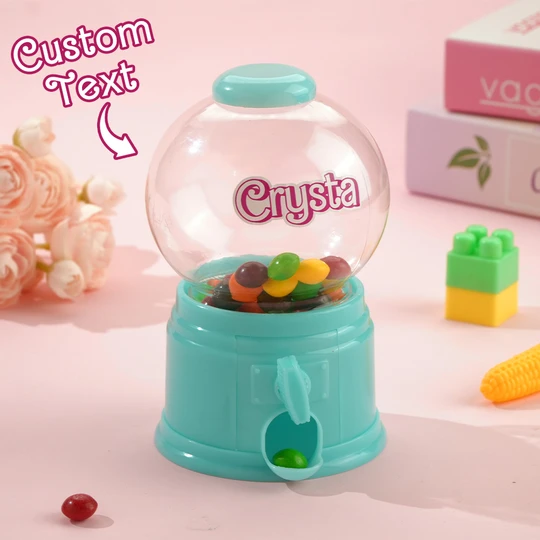 Personalized Mini Gashapon Candy Dispenser with Name Birthday Gift for Kids