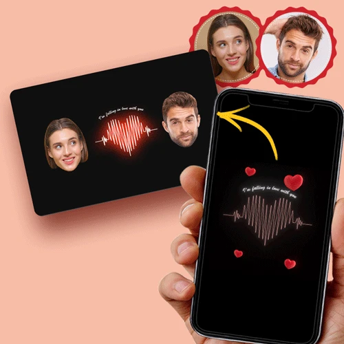 Scannable AR VR Animation 3D Card Virtual Reality Animation AR Graphic Cards I love You